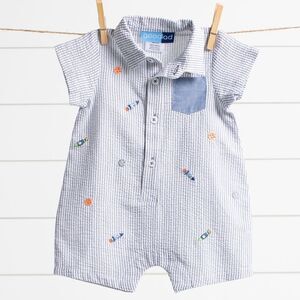 Good Lad Seersucker Romper New 18 Months